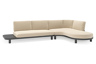 Chaise longue links + 2-zit