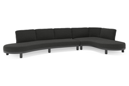 Chaise longue links + 3-zit organisch