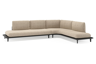 Chaise longue links + 2-zit