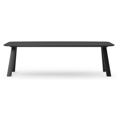 Cesano tuintafel in zwart aluminium en volkeramiek nero black - L 255 x B 115 x H 75 cm