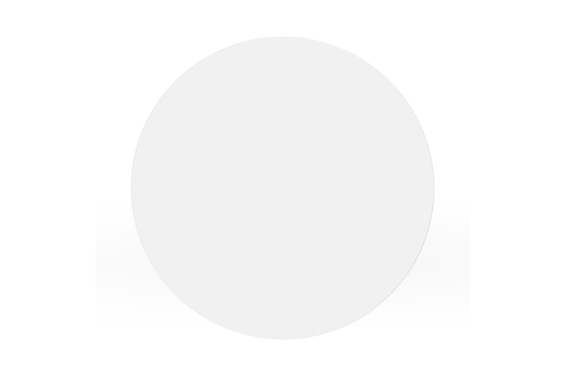 Bomero bijzettafel in wit aluminium - Dia. 48 x H 51 cm