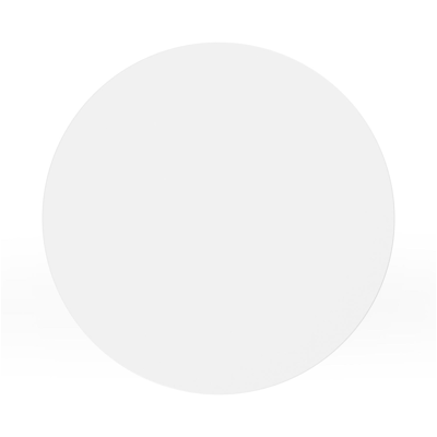 Table d'appoint Bomero en aluminium blanc - Dia. 48 x Haut. 51 cm