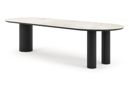 Ovale- Lg. 300 x Lrg. 110 x Haut. 74 cm