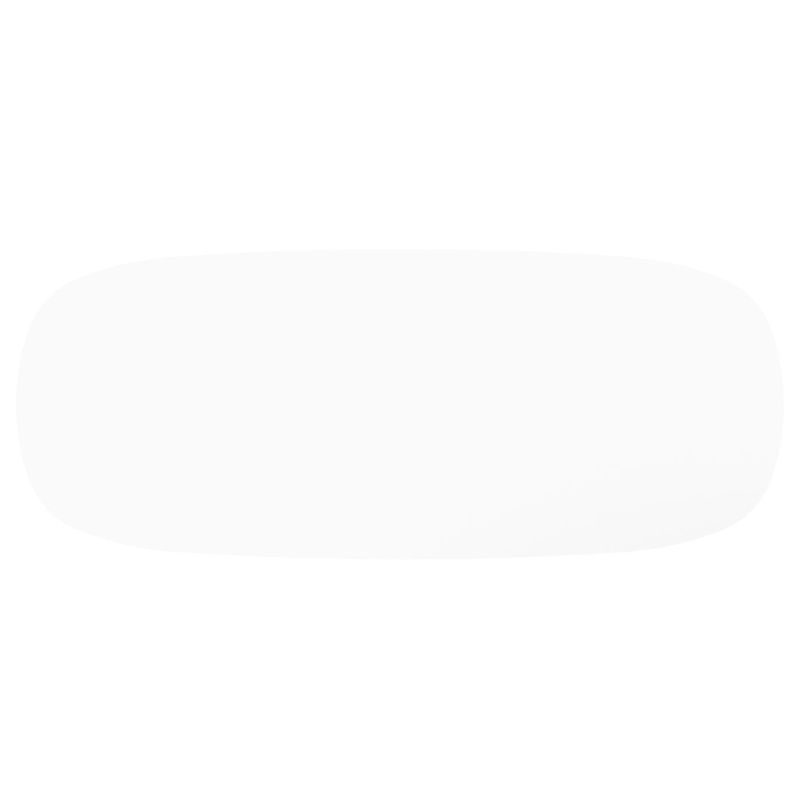 Amico tuintafel bombo in zwart aluminium en volkeramiek Arctic White - L 320 x B 130 x H 73.5 cm