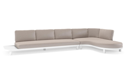 Chaise longue gauche+ 3-pl