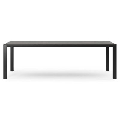 Como tuintafel in zwart aluminium en volkeramiek calatorao - L 240 x B 100 x H 75 cm