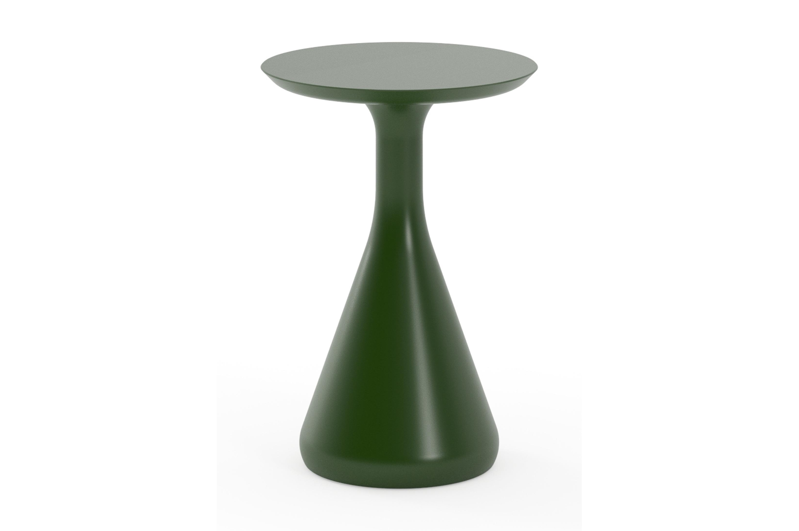 Bomero bijzettafel in groen aluminium - Dia. 34 x H 46 cm