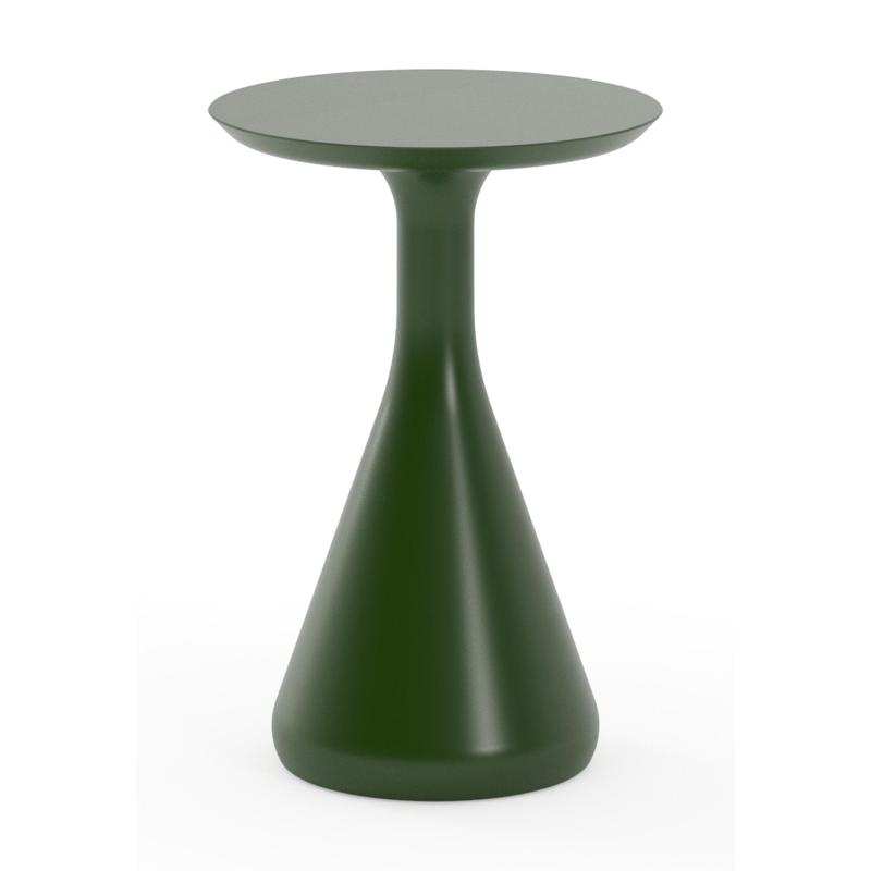 Bomero bijzettafel in groen aluminium - Dia. 34 x H 46 cm