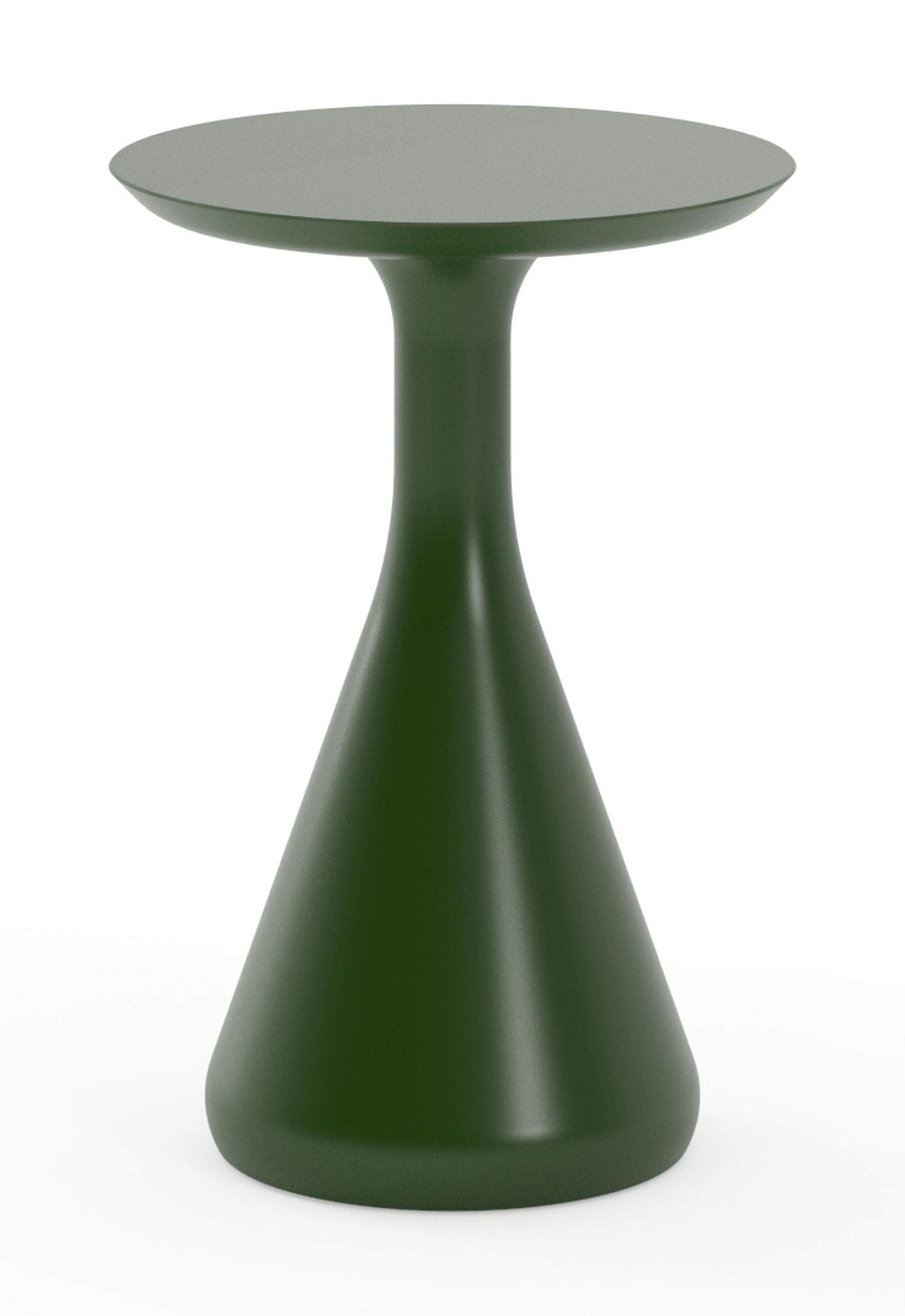 Bomero bijzettafel in groen aluminium - Dia. 34 x H 46 cm