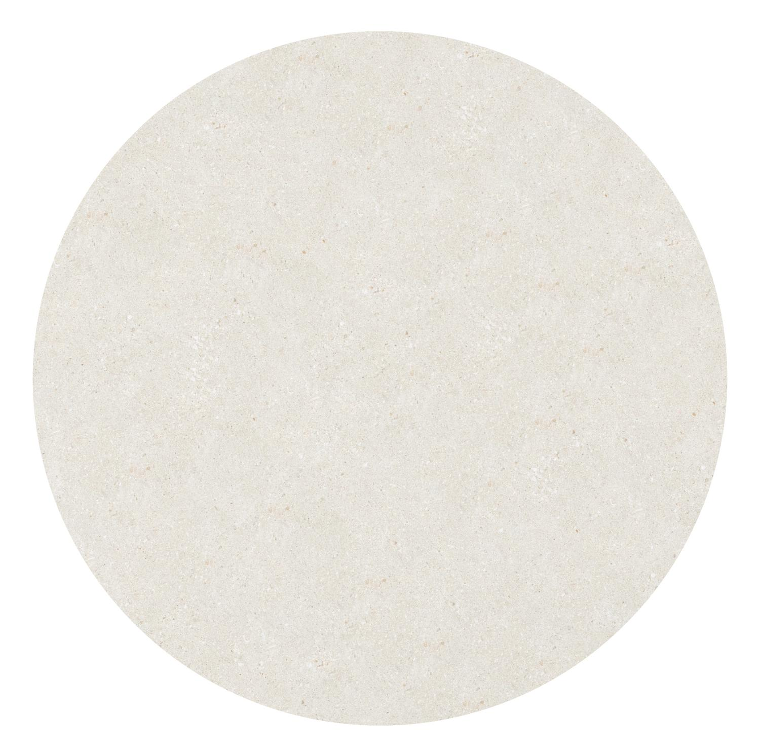 Amico tuintafel rond in wit aluminium en volkeramiek Shilin - Dia. 148 x H 73.5 cm