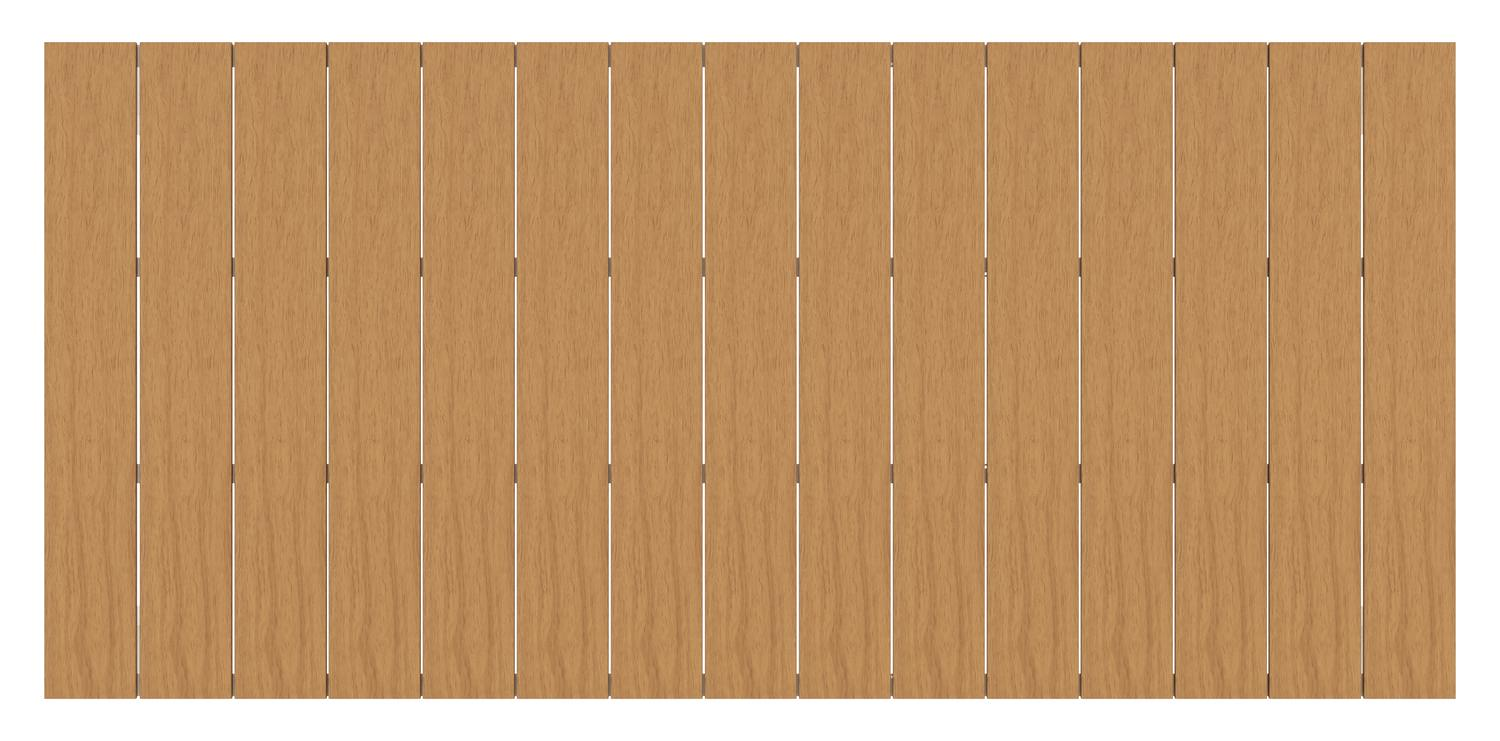 Calzo tuinset in wit aluminium en polywood met 6 stapelbare Melo tuinstoelen