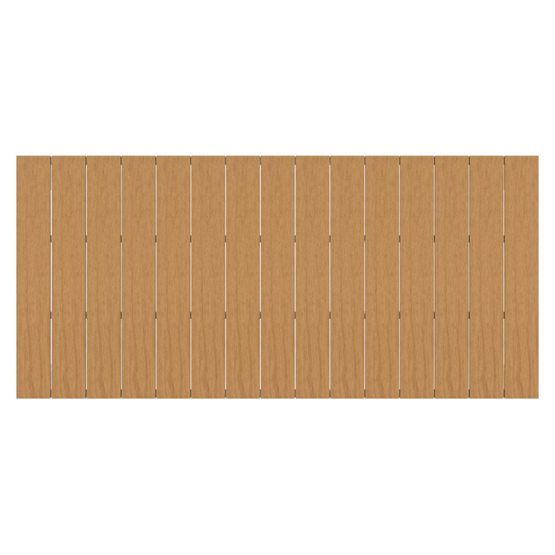 Calzo tuintafel in wit aluminium en polywood - L 220 x B 100 x H 74 cm