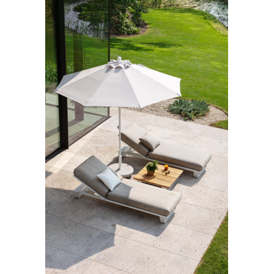 Plana parasolvoet wit beton van 40 kg