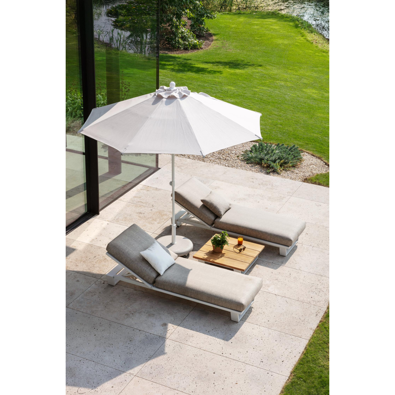 Plana parasolvoet wit beton van 40 kg