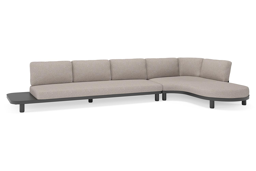 Chaise longue gauche+ 3-pl