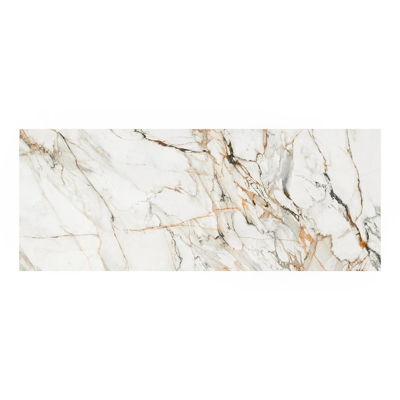 Malito tuintafel in wit aluminium en volkeramiek calacatta luxe - L 280 x B 110 x H 75,5 cm