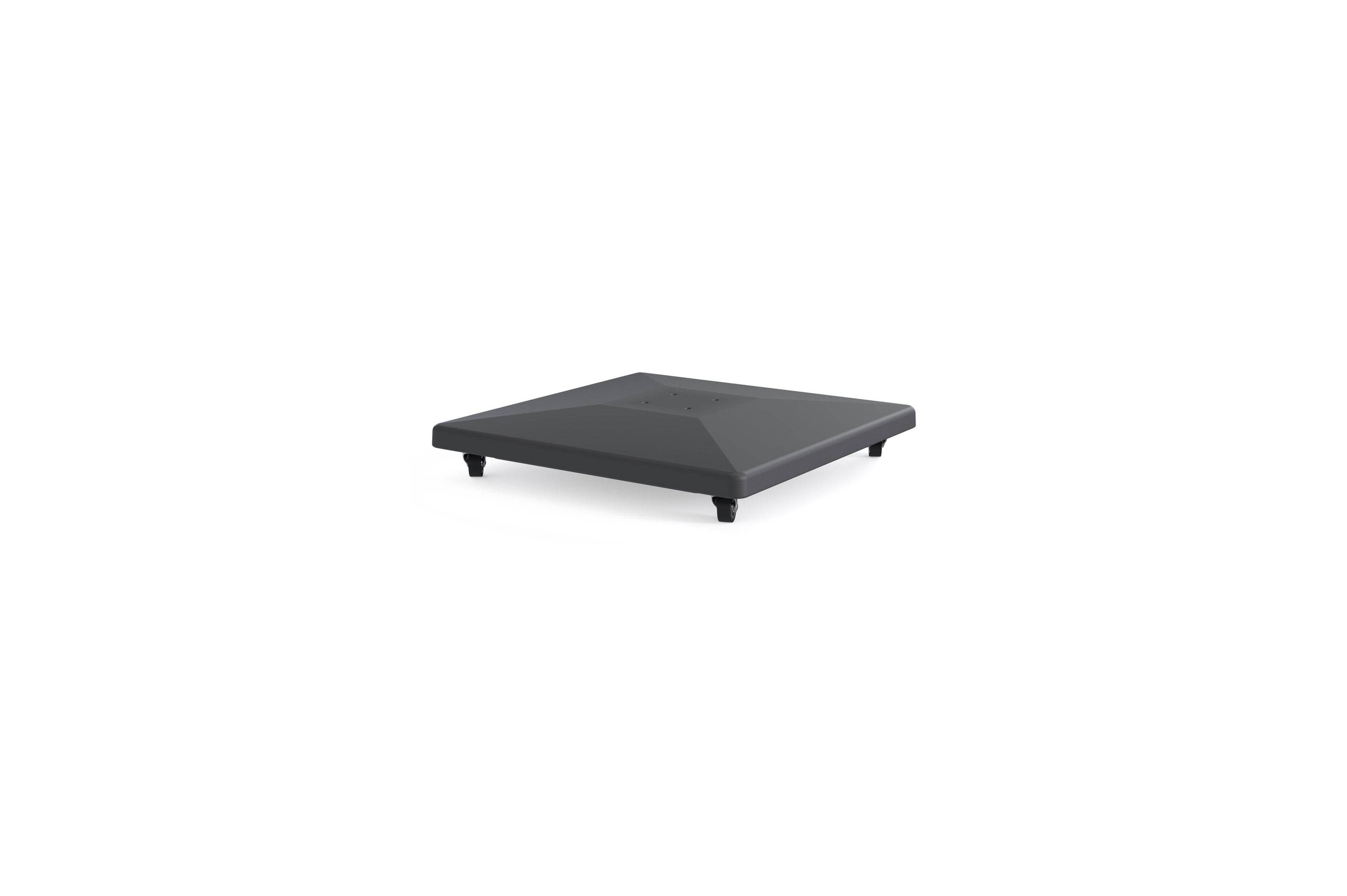 Calpe parasolvoet grijs beton van 70 kg met wielen