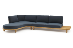 Chaise longue rechts + 2-zit