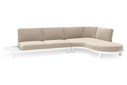 Chaise longue links + 2-zit