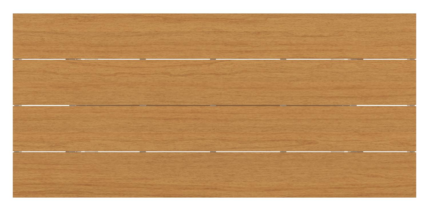 Bahia tuinset in wit aluminium en polywood met 6 stapelbare Melo tuinstoelen