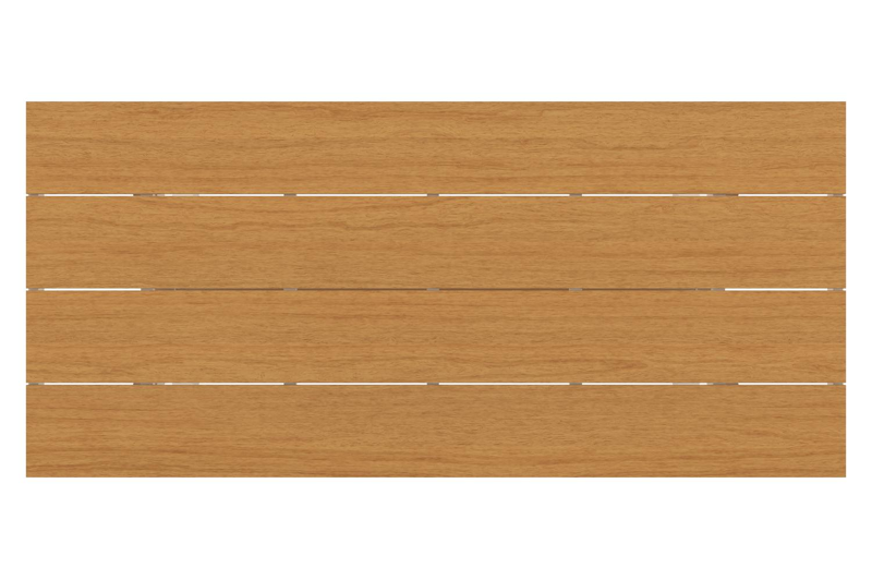 Bahia tuintafel in wit aluminium en polywood - L 200 x B 89 x H 75 cm