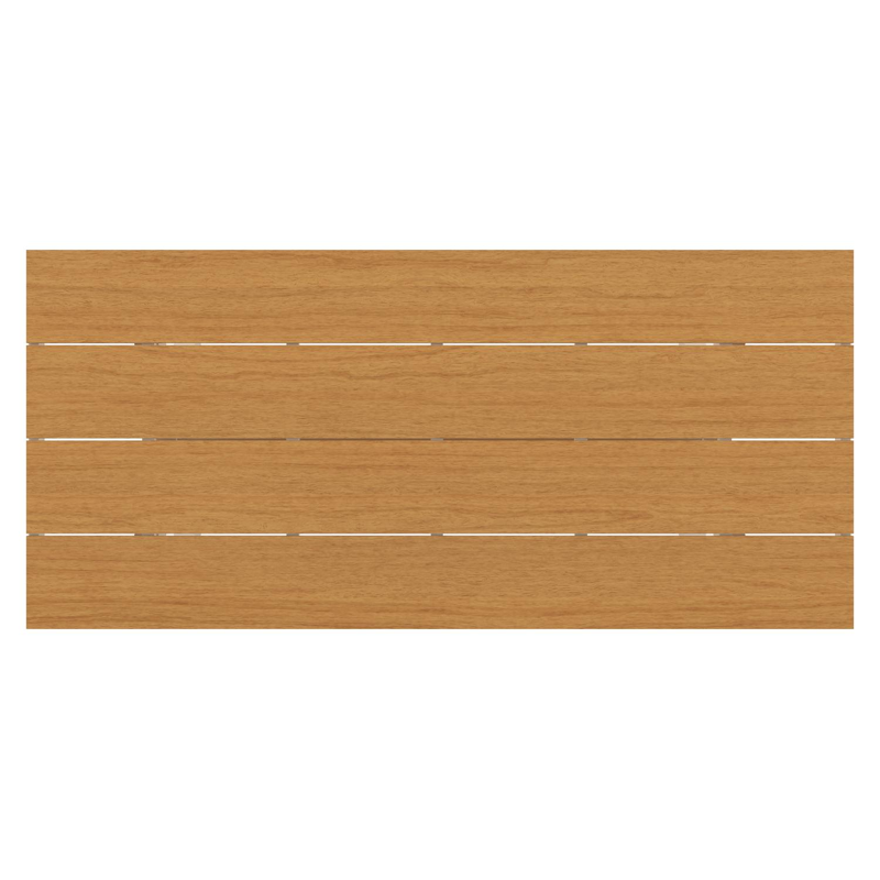 Bahia tuinset in wit aluminium en polywood met 6 Bahia tuinstoelen