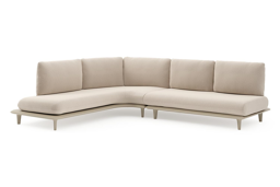 Chaise longue droite + 2-pl