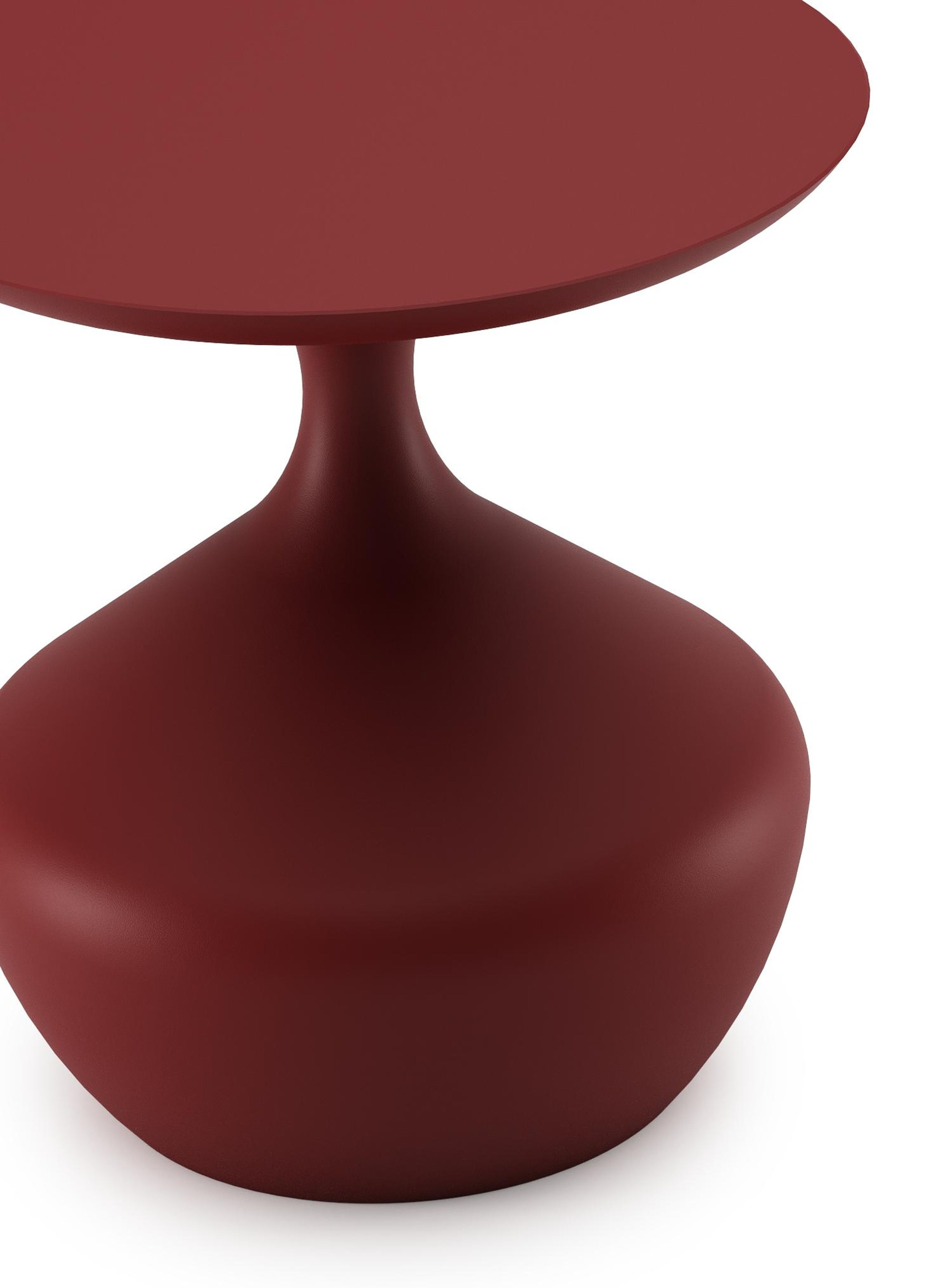 Bomero bijzettafel in ruby aluminium - Dia. 48 x - Dia. 48 x H 51 cm