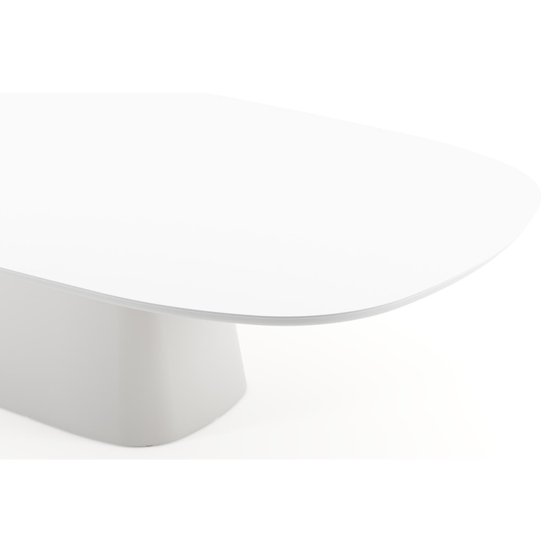 Amico tuintafel bombo xl in wit aluminium en volkeramiek Arctic White - L 320 x B 148 x H 73.5 cm
