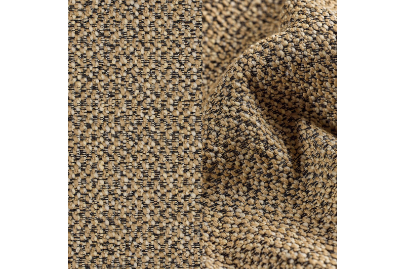 Donato loungestoel 1-zit in teak met madagascar walnut all weather Casettica kussen