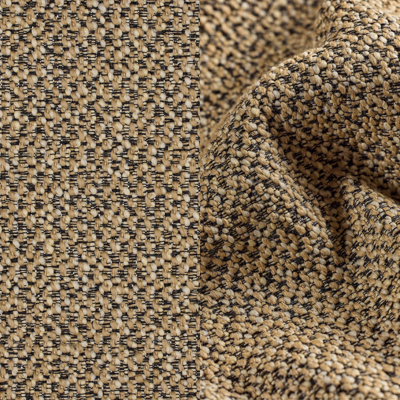 Donato loungestoel in groen aluminium met all weather cosytica Madagascar Walnut kussen