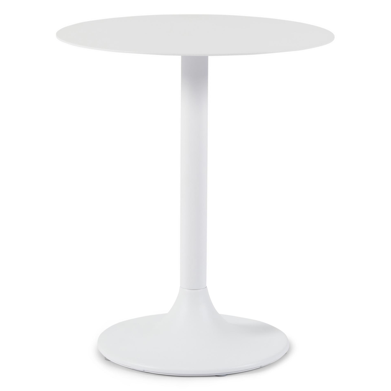 Litta bijzettafel in wit aluminium - Dia. 43 x H 50 cm