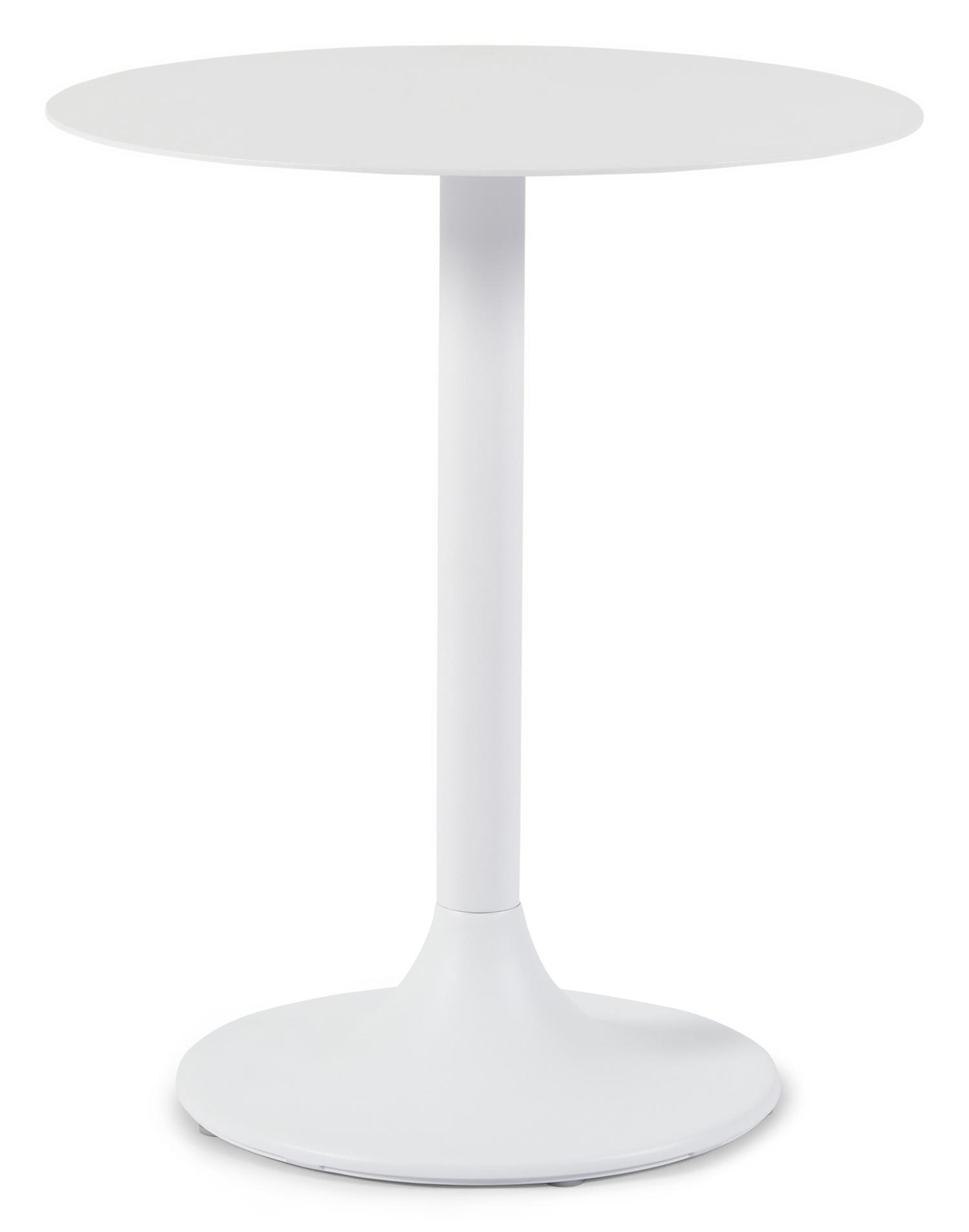 Table d'appoint Litta en aluminium blanc - Dia. 43 x H 50 cm