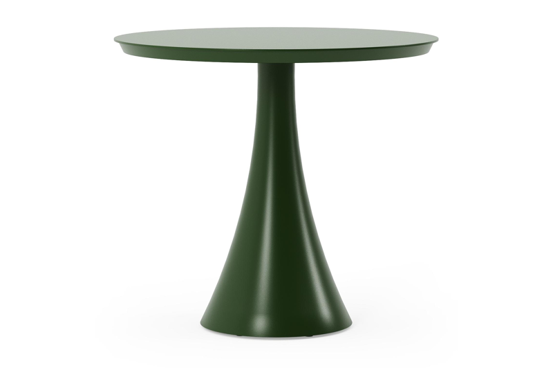 Fano tuintafel rond in groen aluminium - Dia. 85 x H 75 cm