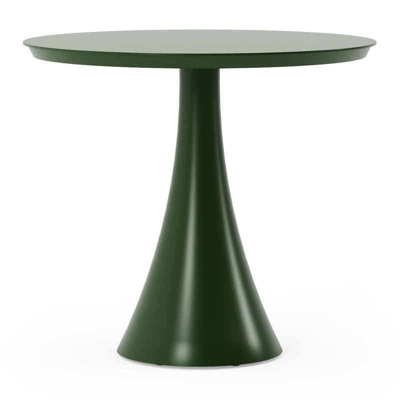 Fano tuintafel rond in groen aluminium - Dia. 85 x H 75 cm