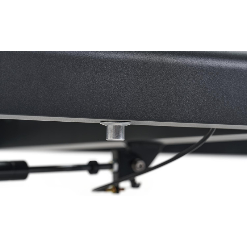 Cirello verstelbaar ligbed met pompsysteem in zwart aluminium met natte sooty all weather Sunbrella® luxe kussen