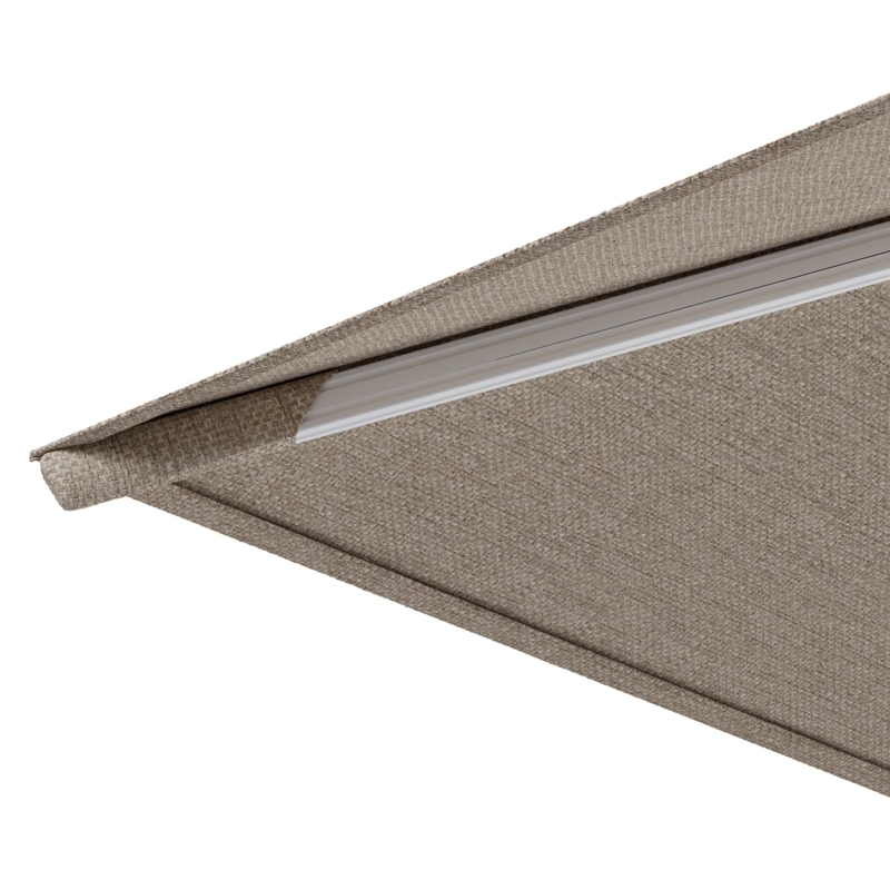 Avola zweefparasol met tiltfunctie in wit aluminium met rustic weather+ softtouch parasoldoek - L1 300 x L2 300 cm (zonder voet)