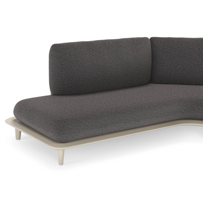 Bomero loungehoek in beige aluminium met firenze tunder all weather solica kussen