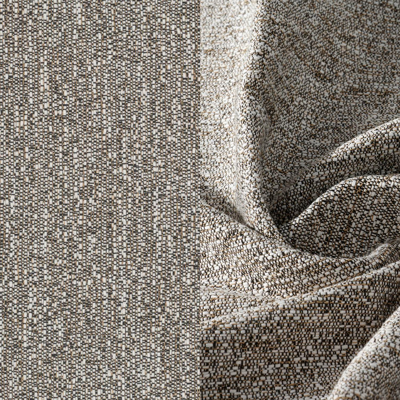 Donato loungebank in beige aluminium met all weather sunbrella® luxe Tundra Pepper kussen