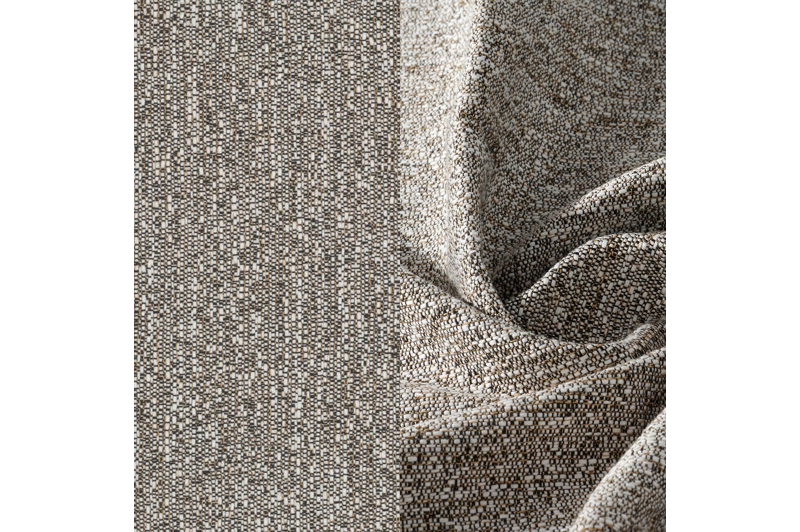 Donato loungebank in beige aluminium met all weather sunbrella® luxe Tundra Pepper kussen