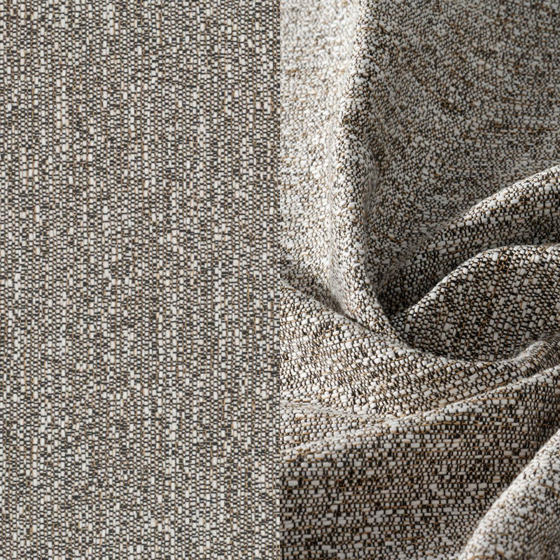 Bomero loungebank in zwart aluminium met tundra pepper all weather sunbrella® luxe kussen