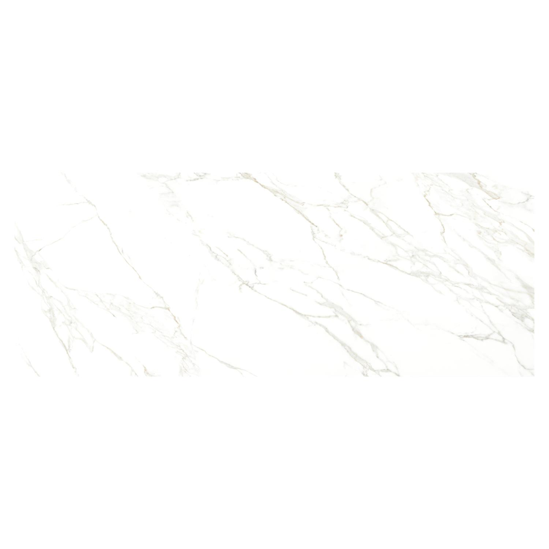 Table de jardin Como rectangulaire en aluminium beige et céramique pleine Calacatta - Lg. 280 x Lrg. 110 x Haut. 73 cm