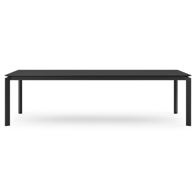 Cirello tuintafel in zwart aluminium en volkeramiek nero black - L 280 x B 110 x H 75 cm