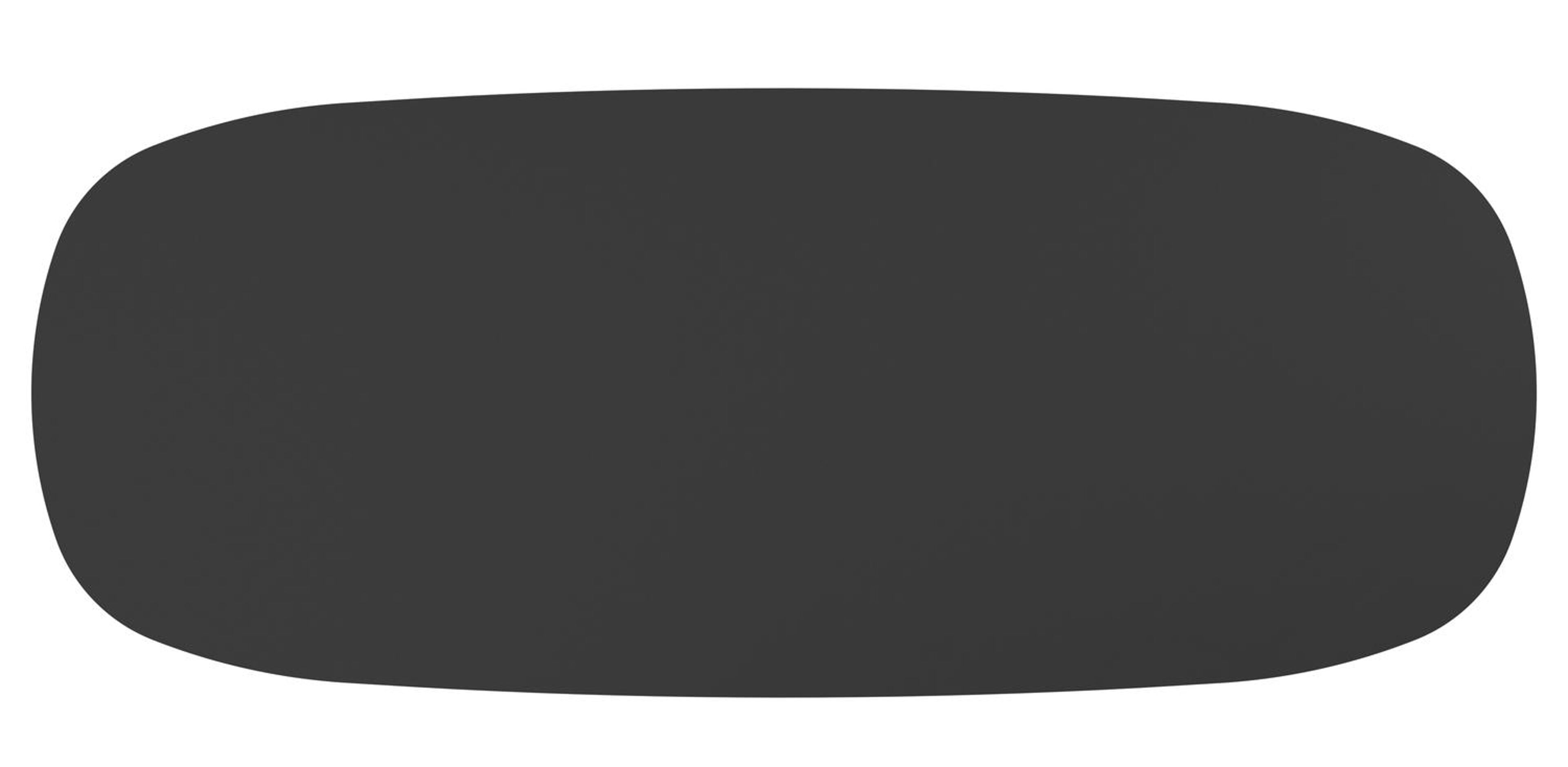 Table de jardin low dining Amico bombo en aluminium beige et céramique pleine Nero Black - Lg. 320 x Lrg. 130 x Haut. 61 cm