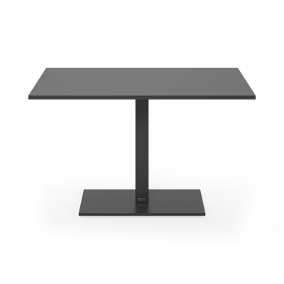 Callas tuintafel in zwart aluminium - L 120 x B 80 x H 73 cm