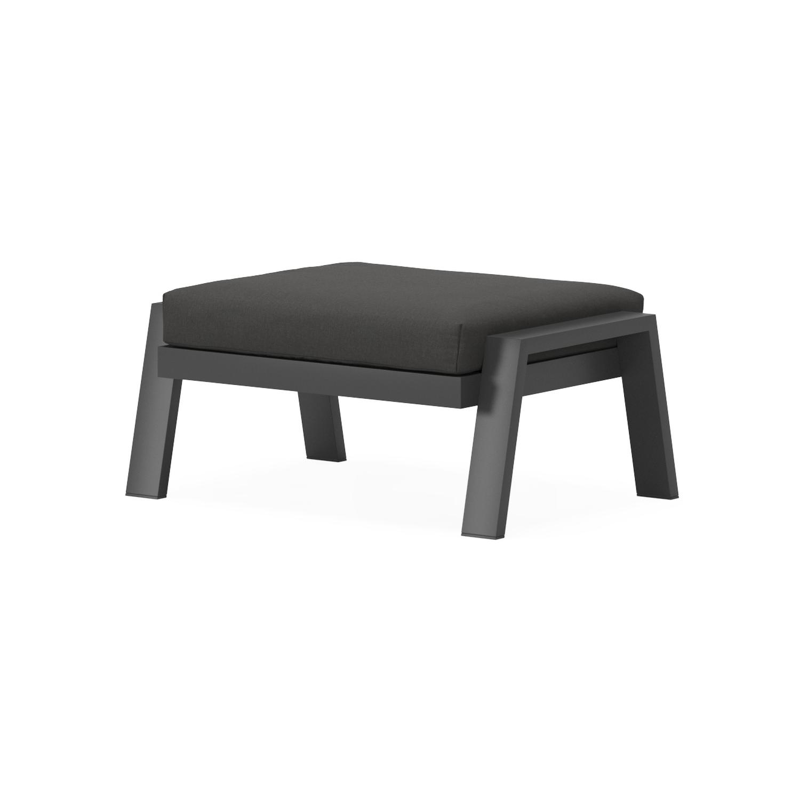 VENETO lounge POUF alu WHITE+AW SUNBRELLA PREMIUM