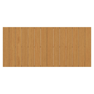 Ensemble de jardin Toma en aluminium blanc et polywood avec 6 chaises de jardin Bahia