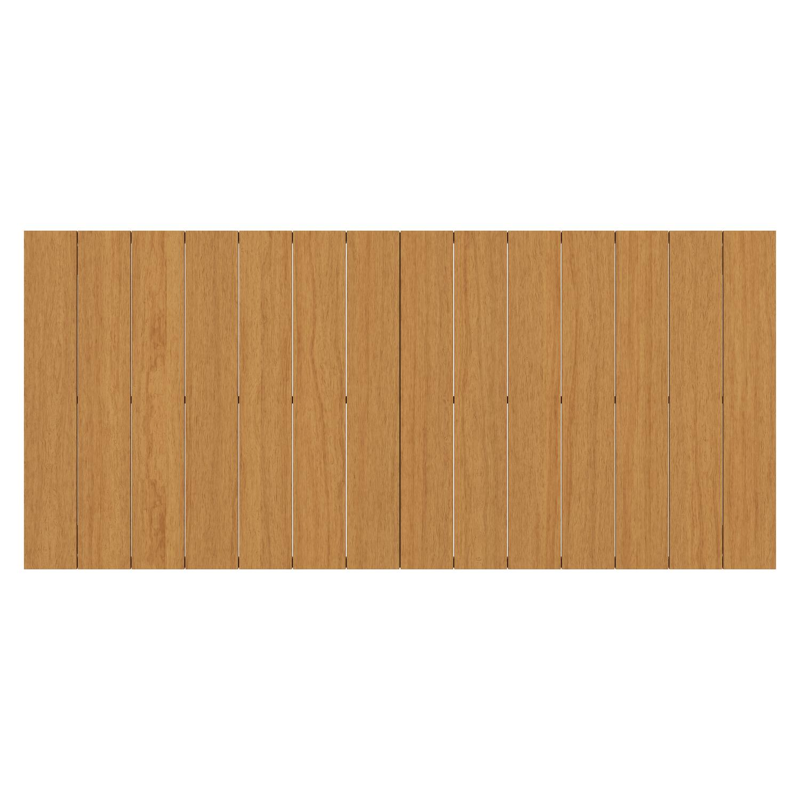 Table de jardin Toma en aluminium blanc et polywood - Lg 200 x Larg. 90 x H 72 cm