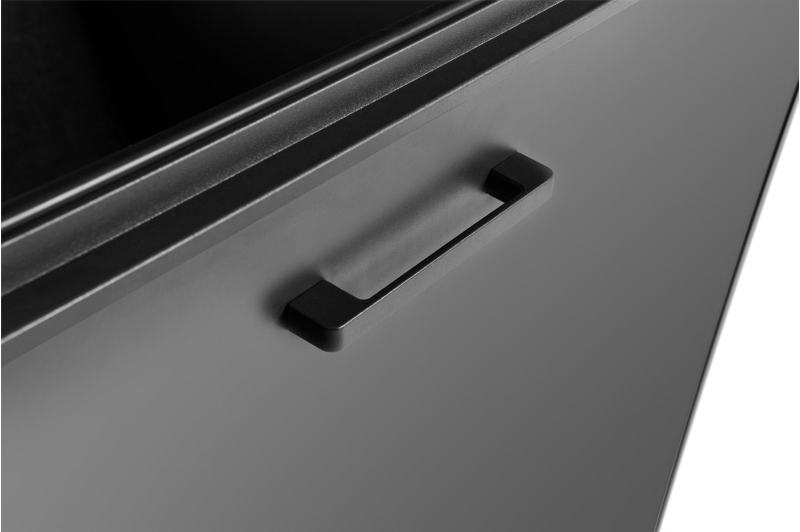 Kussenbox aluminium zwart B 164 x D 84 x H 99 cm