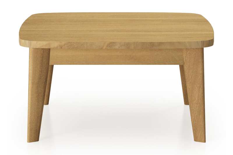 Lacrima bijzettafel in teak - L 60 x B 60 x H 30 cm